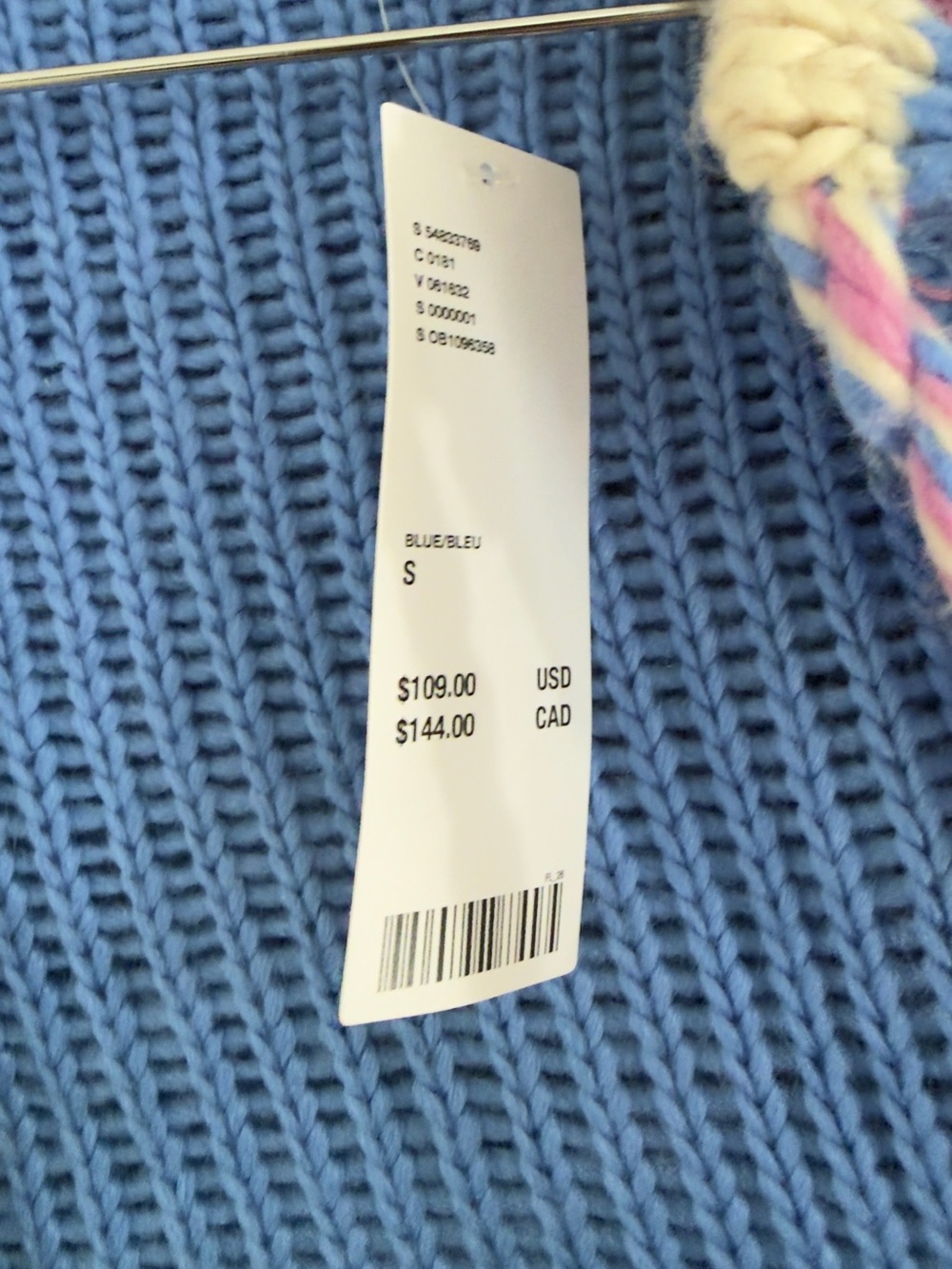 Urban Outfitters Blue Fair Isle Cable-Knit Cardigan - Picture 7 of 9